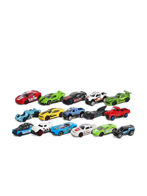 Die-Cast Toy Cars  Set of 10 - Assorted Racing, Sports & Off-Road Vehicle Collection for Kids MD1615