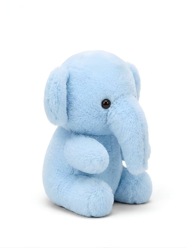 Elephant Soft Toy - Adorable 7-Inch Blue Plush Animal for Bedtime Snuggling and Imaginative Play For Kids ST15926