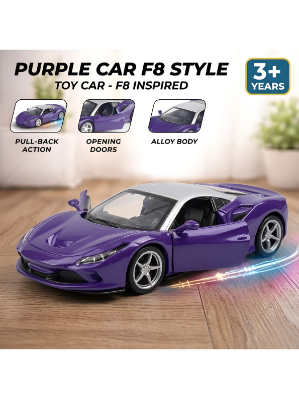 Ferrari F8 Tributo Diecast Car – Premium Collectible Model | Metal Sports Car Toy for Enthusiasts - Scale 1:32 LMI15654
