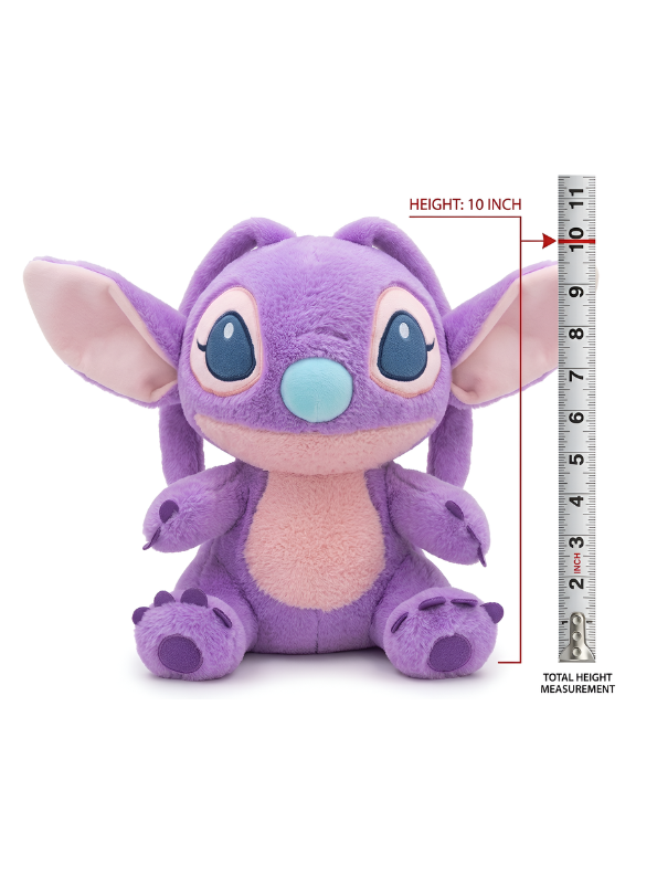 Official Disney Lilo & Stitch 10-Inch Plush Toy – Cozy Edition Ultra-Soft Stitch Stuffed Animal, Cute Purple Alien Plushie for Kids and Collectors ST15436