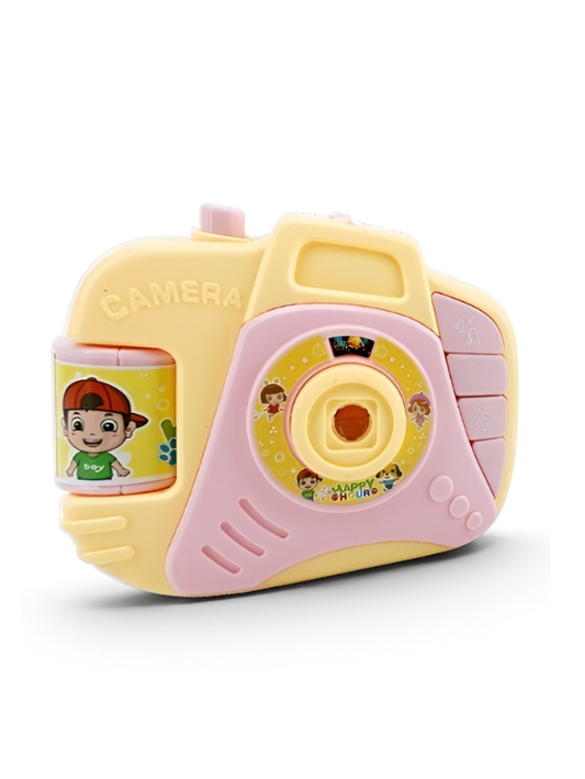 Kids Musical Toy Yellow Camera with Light Projection and Sound Effects – Interactive Educational Learning Toy for Toddlers TV4720
