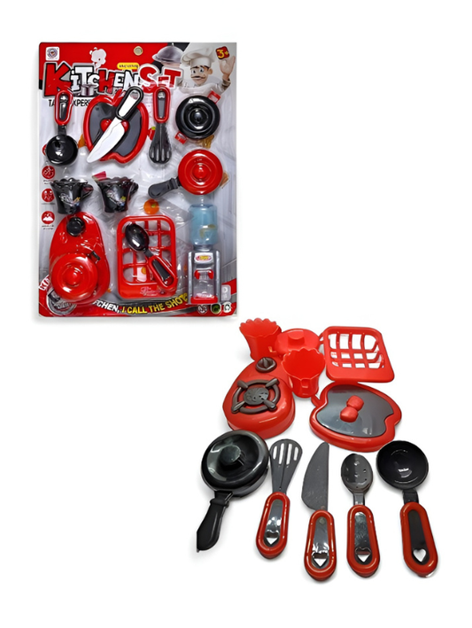 Ultimate Kids' Kitchen Playset – Pretend Play Cooking Accessories with Mini Water Dispenser, Stove, Pots, Pans, and Utensils – Creative Educational Toy for Boys & Girls Ages 3+ TV1731