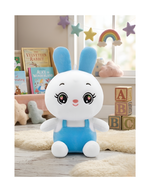 Bunny Plush Toy for Toddlers – Adorable 7" Premium Soft Stuffed Animal Rabbit in Blue Outfits Perfect Gift for Toddlers and Kids ST16518