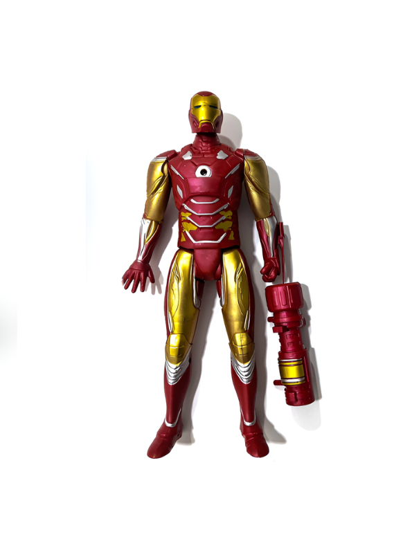 Avengers Age of Ultron Iron Man Action Figure - 28cm Large Scale Toy with Dazzling Lights and Missile Launcher Emitter - Superhero Gift for Kids Ages 3+