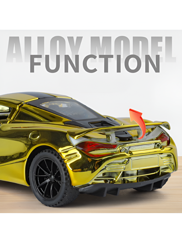 McLaren 720S Die-Cast Toy Car 1:32 Scale - Luxury Metal Model Vehicle TV488 - Free Car Inside.