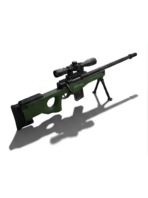AWM Sniper Rifle Toy Gun with Scope, Bipod Stand & Soft Bullets – Military Style Action Toy Gun.