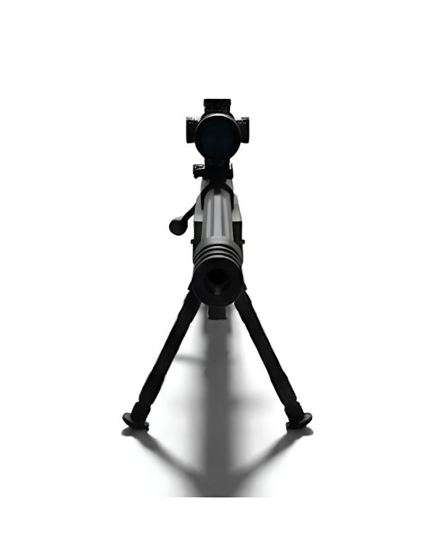 AWM Sniper Rifle Toy Gun with Scope, Bipod Stand & Soft Bullets – Military Style Action Toy Gun.