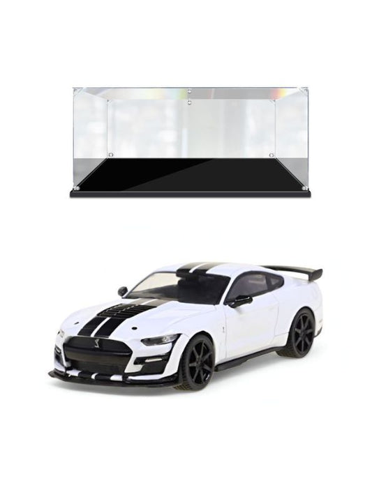 Mustang Shelby GT500 – Diecast Metal Model Car Pull Back Action Toy Collectible – With Acrylic Display Box.