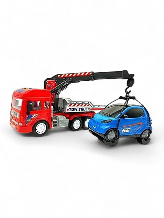 Action Tow Truck Toy For Kids - Red (MS-S-24) - Toyloft