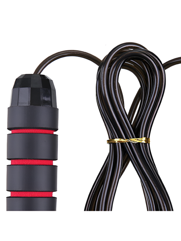 Adjustable Weighted Skipping Rope – Tangle-Free Steel Wire Jump Rope with Ergonomic Foam Grip LMI12294