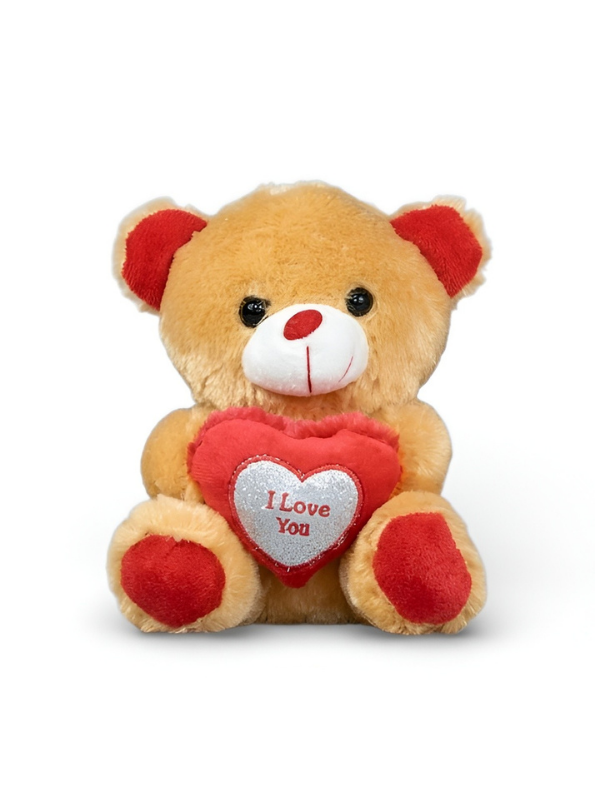 Adorable 21 cm Teddy Bear with I Love You Heart – Soft Plush Romantic Toy ST16165.