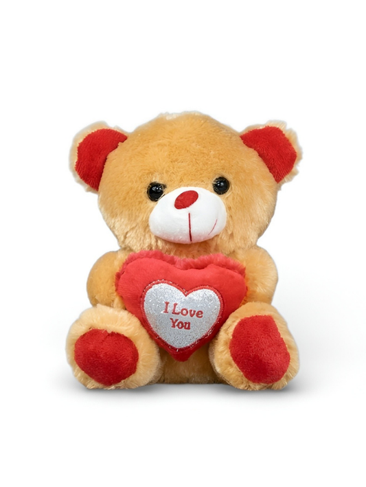 Adorable 21 cm Teddy Bear with I Love You Heart – Soft Plush Romantic Toy ST16165.