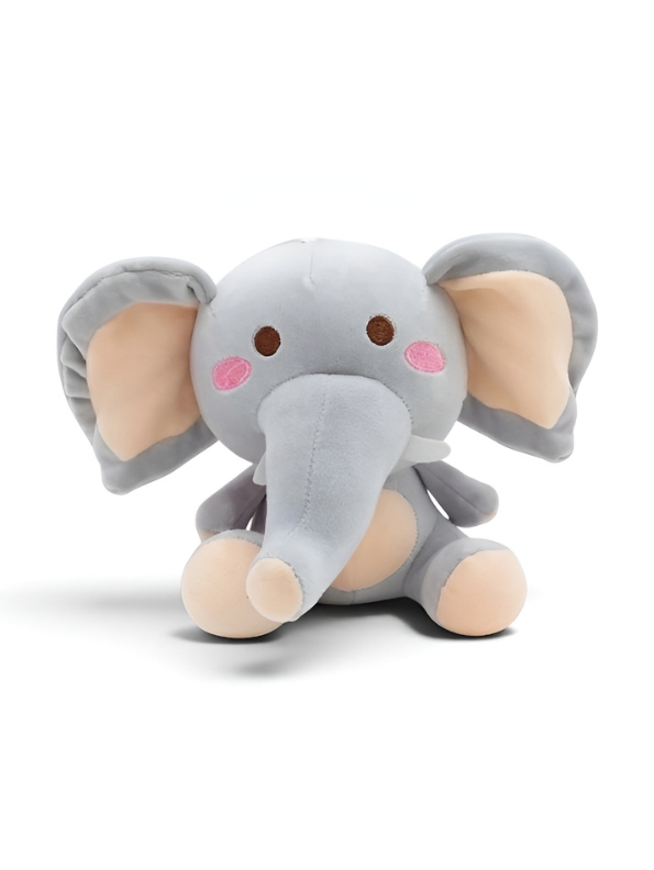 Adorable 8-Inch Grey Elephant Plushie – Ultra-Soft Stuffed Toy for Toddlers & Baby Showers ST8004