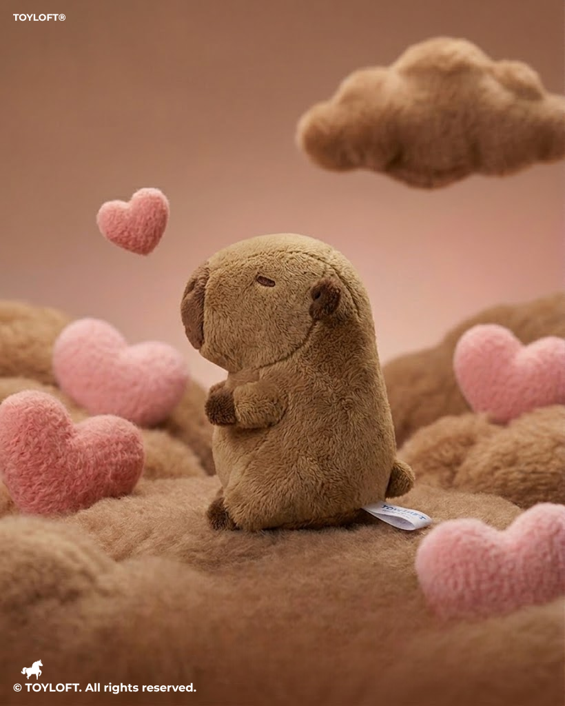 Adorable Capybara Plush – 7-Inch Soft Animal Toy with Love Heart – Perfect Gift for All Ages ST16774