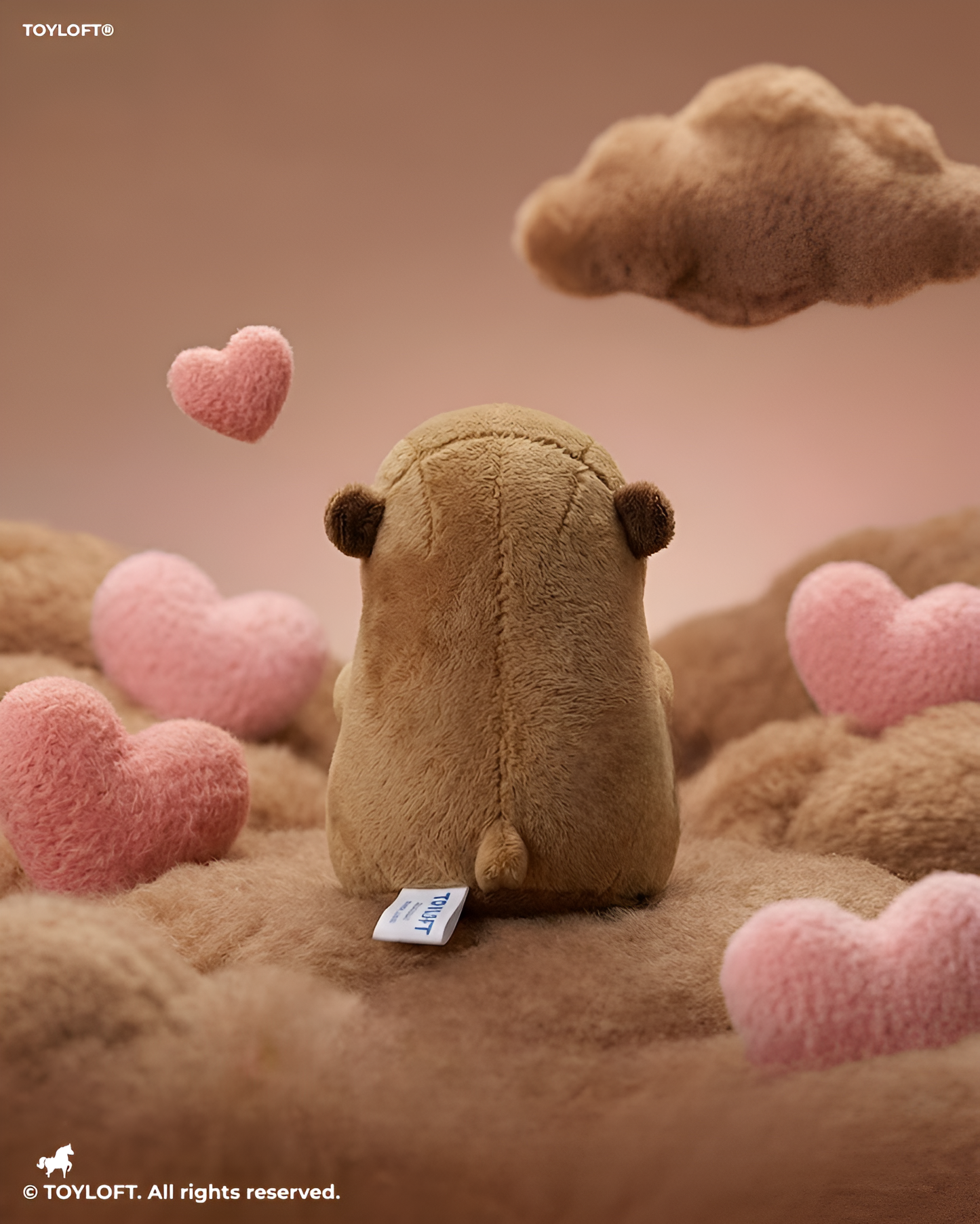 Adorable Capybara Plush – 7-Inch Soft Animal Toy with Love Heart – Perfect Gift for All Ages ST16774
