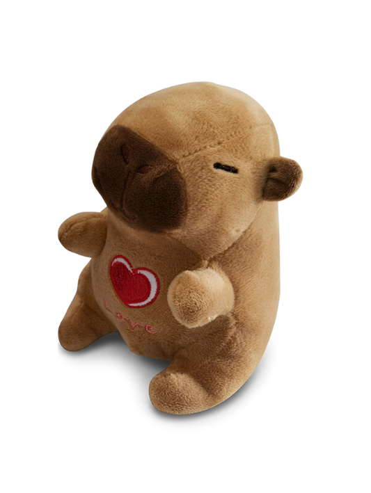 Adorable Capybara Plush – 7-Inch Soft Animal Toy with Love Heart – Perfect Gift for All Ages ST16774