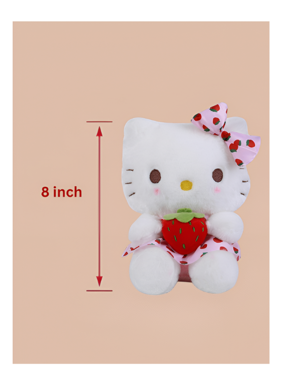 Adorable Strawberry-Inspired Stuffed Character High-Quality 8-Inch Stuffed Figure ST14831