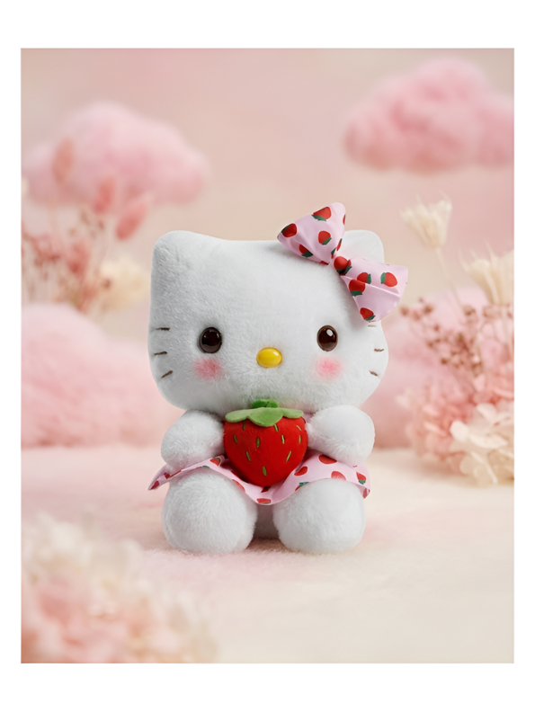 Adorable Strawberry-Inspired Stuffed Character High-Quality 8-Inch Stuffed Figure ST14831
