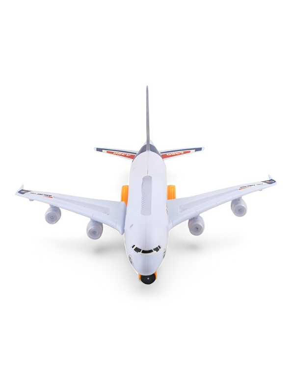 Airbus A380 Toy Plane with LED Lights & Sound – Bump and Go Battery Operated Airplane TV2567.
