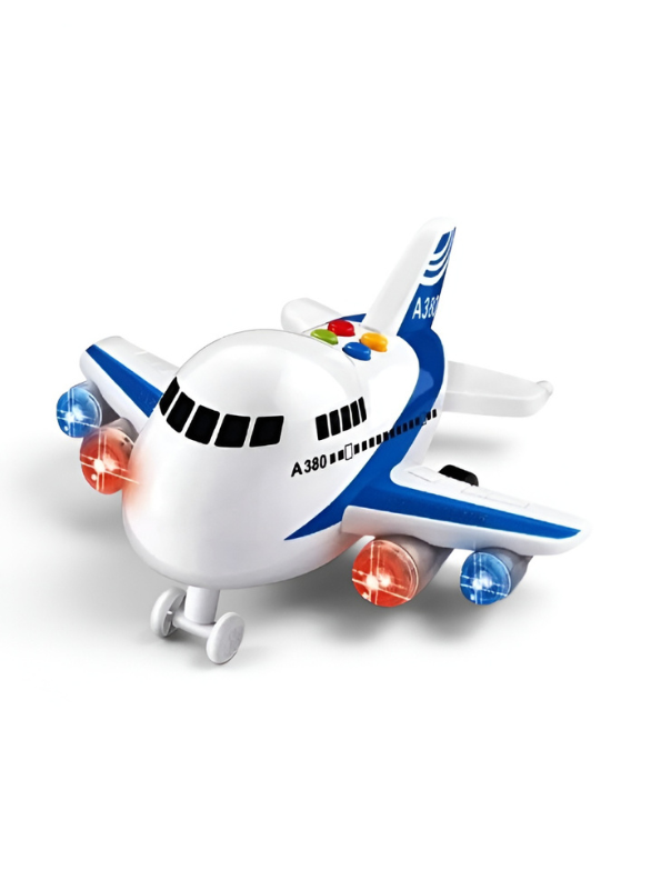 Airplane with Lights and Music – 360-Degree Rotating Inertial Toy Plane for Toddlers & Kids (Ages 3+) NX12240