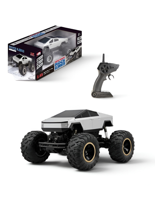 Amphibious RC Monster Truck – 4WD All Terrain Remote Control Car, Cyber Truck Style Waterproof Stunt Vehicle, 2.4GHz Electric Toy Car TV7290