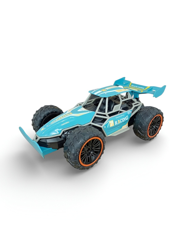 1:12 Scale High-Speed RC Off-Road Buggy - 4WD Remote Control Desert Racer with All-Terrain Tires & Teal Aerodynamic Body LMI10774