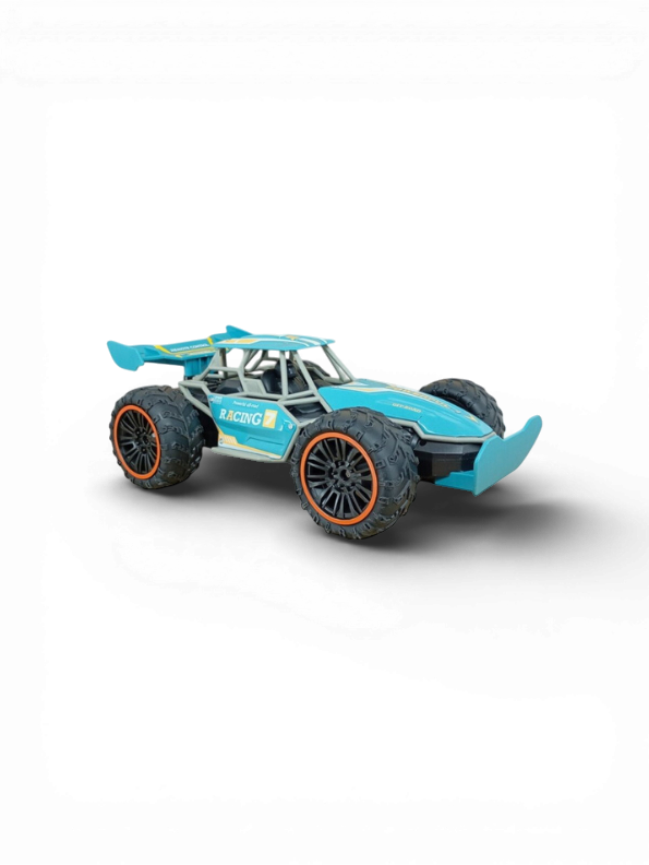 1:12 Scale High-Speed RC Off-Road Buggy - 4WD Remote Control Desert Racer with All-Terrain Tires & Teal Aerodynamic Body LMI10774