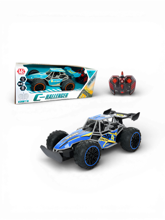 1:12 Scale High-Speed RC Off-Road Buggy - 4WD Remote Control Desert Racer with All-Terrain Tires & Teal Aerodynamic Body LMI10774