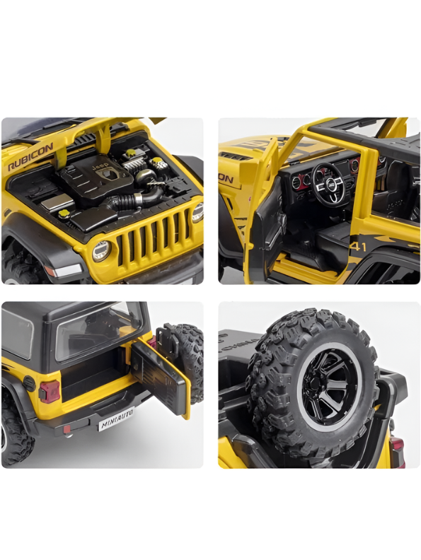 Jeep Wrangler Rubicon Diecast Model – 1:32 Scale Miniature Toy Car for Kids & Collectors TV2471