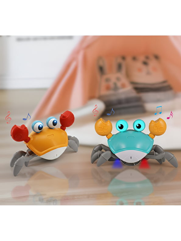 Smart Walking Crab Toy with Induction Sensors – Automatic Obstacle Avoidance Musical Toy for Babie And Toddlers LMI15181