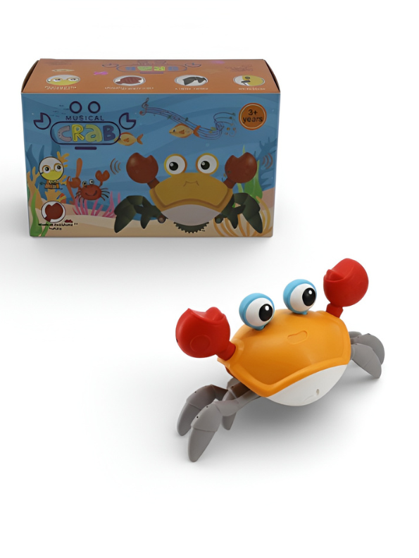 Smart Walking Crab Toy with Induction Sensors – Automatic Obstacle Avoidance Musical Toy for Babie And Toddlers LMI15181