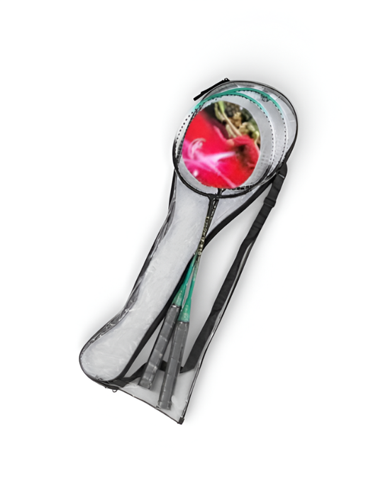 Durable Badminton Racket Set (Pack of 2) – High Tension Strings with Ergonomic Grip LMI1312