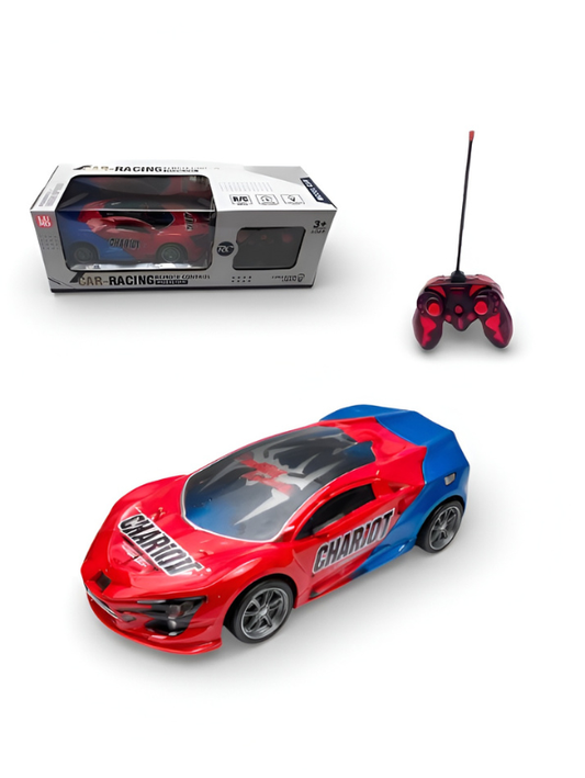 High-Speed Remote Control RC Racing Car for Kids - 1:16 Scale "Chariot" Sports Car Toy with Full Function Radio Control, Red & Blue Racing Livery, Includes Box and Remote – Ideal Gift for Boys & Girls Ages 3+LMI15372