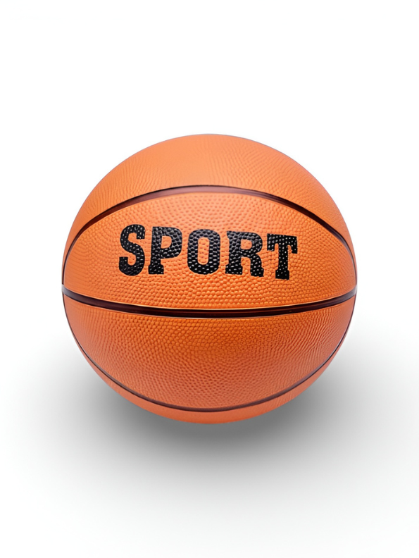 Professional Orange Basketball with "SPORT" Branding - Standard Size for Indoor/Outdoor Play LMI8046