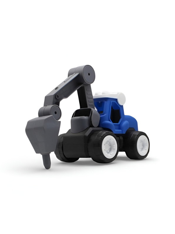 Kids' Toy Jackhammer Construction Vehicle – Blue/Grey Heavy-Duty Play Truck LMI8813