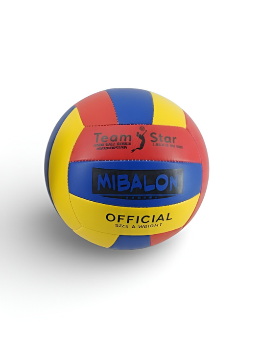 Team Star Official Size & Weight Volleyball – Professional Tri-Color (Red, Blue, Yellow) Indoor/Outdoor Training Ball LMI1620