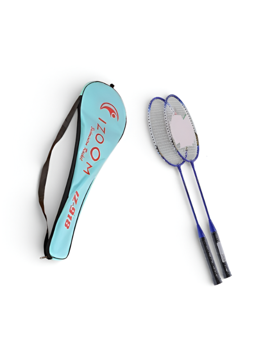 IZOOM IZ-918 Durable Badminton Twin Pack – 2 Lightweight Badminton Racquets with Premium Padded Cover LMI1319