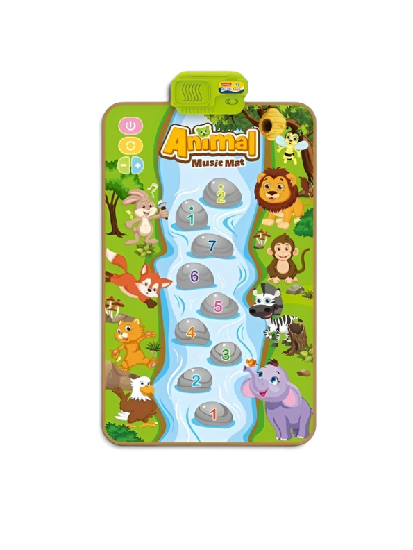 Animal Music Mat – Piano Dance Play Mat with 9 Musical Keys, Animal Sounds & Educational Fun Toy LMI15318.