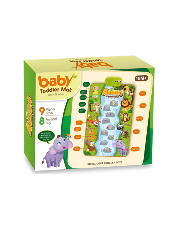 Animal Music Mat – Piano Dance Play Mat with 9 Musical Keys, Animal Sounds & Educational Fun Toy LMI15318.