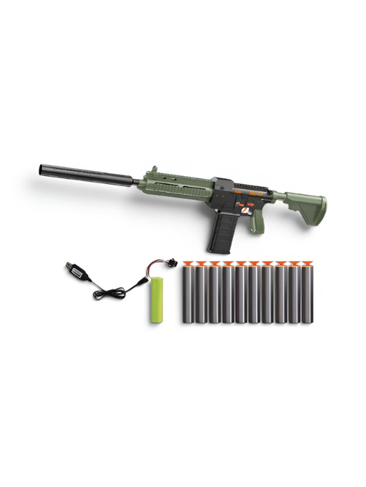 PUBG Apical KSL-001 Soft Bullet Toy Gun with Rechargeable Battery Green LMI11154.