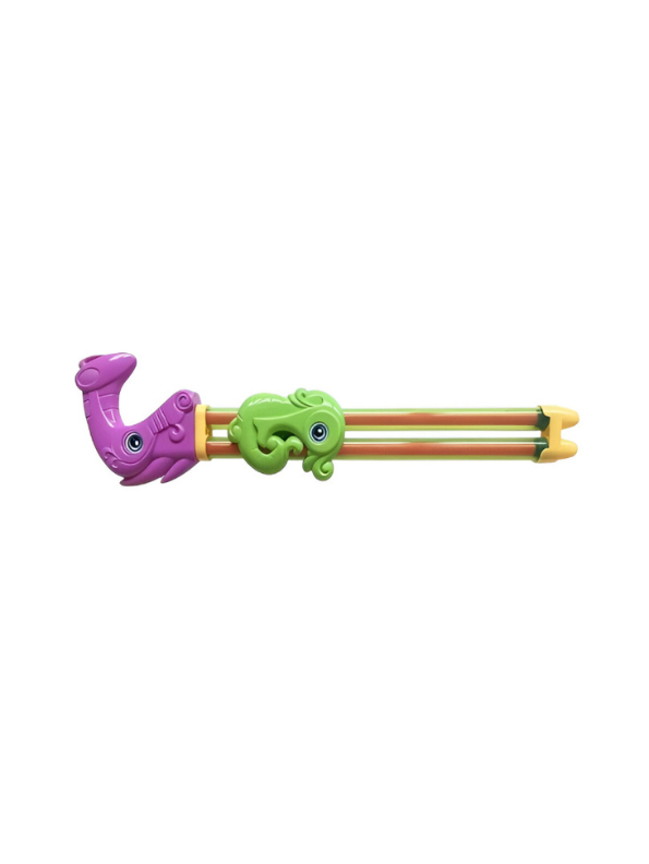AquaBeast – 200ml Sea-Creature Double Barrel Water Gun | Fun Holi Pichkari for Kids Lavender LMI15865.
