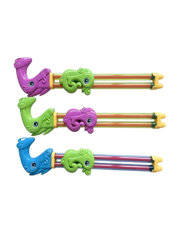 AquaBeast – 200ml Sea-Creature Double Barrel Water Gun | Fun Holi Pichkari for Kids Green LMI15865.
