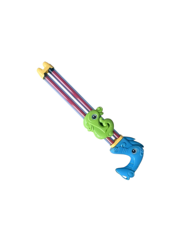 AquaBeast – 200ml Sea-Creature Double Barrel Water Gun | Fun Holi Pichkari for Kids Blue LMI15865.