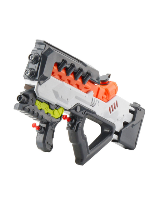 AquaBlaze 250 Holi Pichkari Water Gun – 2-in-1 High-Pressure Tank Spray Gun with Mini Gun (250ML) for Kids, Boys & Girls White LMI11660.
