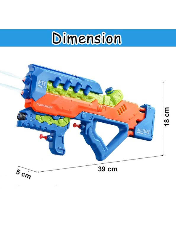 AquaBlaze 250 Holi Pichkari Water Gun – 2-in-1 High-Pressure Tank Spray Gun with Mini Gun (250ML) for Kids, Boys & Girls White LMI11660.