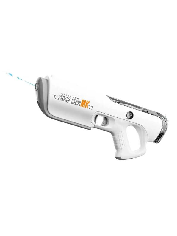 White - AquaPulse X1 Automatic Filling Water Gun Pichkari – Rechargeable High-Pressure Pulse Water Blaster for Adults