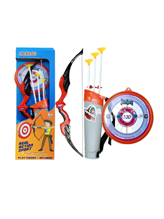 Archery Set  – Toy Bow & Arrow Set with Suction Cup Arrows, Quiver & Target LMI11298.