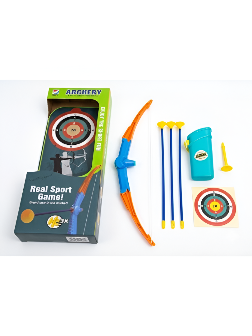Archery Set with Bow, Suction Cup Arrows, Quiver, and Target TV5243.