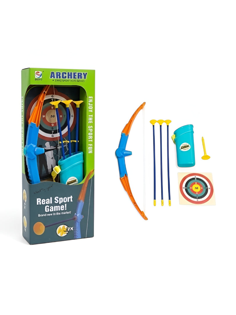 Archery Set with Bow, Suction Cup Arrows, Quiver, and Target TV5243.