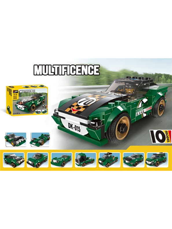 Architect Multificence Building Blocks Set – DIY Educational Toys for Kids & Teens | Cars, Planes, Trucks & Creativity Bricks for kids Green TV5571.